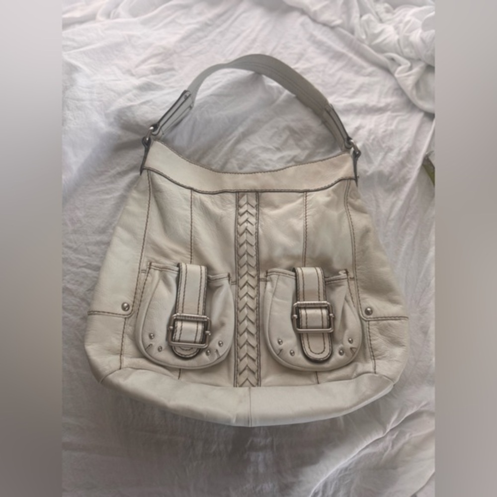 Tiganello Cream Leather Bag